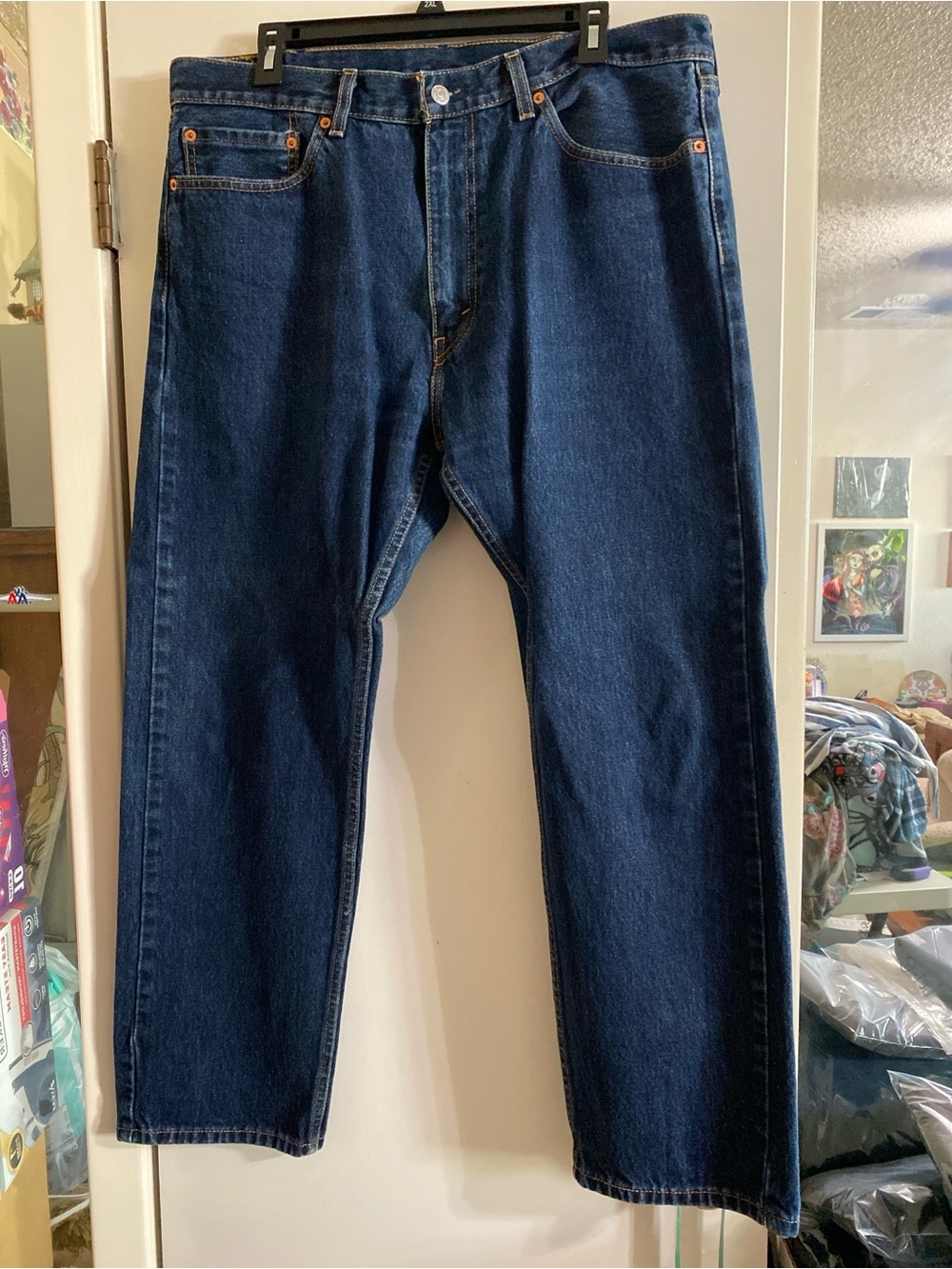 Levi men’s 505 jeans dark blue 38 x 30